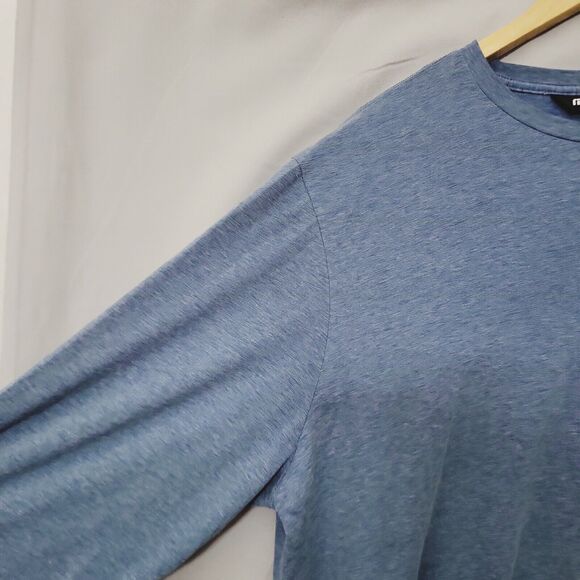 Travis Mathew The Crew Long Sleeve Shirt Stretch Heather‎ Blue Golf Mens XXL - Picture 4 of 9